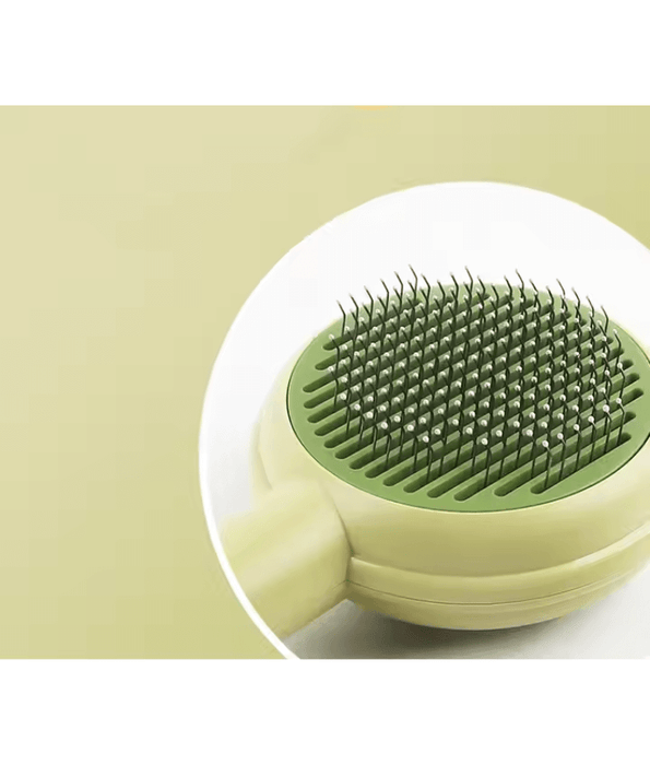 Pawise - Self-Cleaning Slicker Brush for Dogs & Cats, Non-Slip Handle, Easy Hair Removal - 20cm