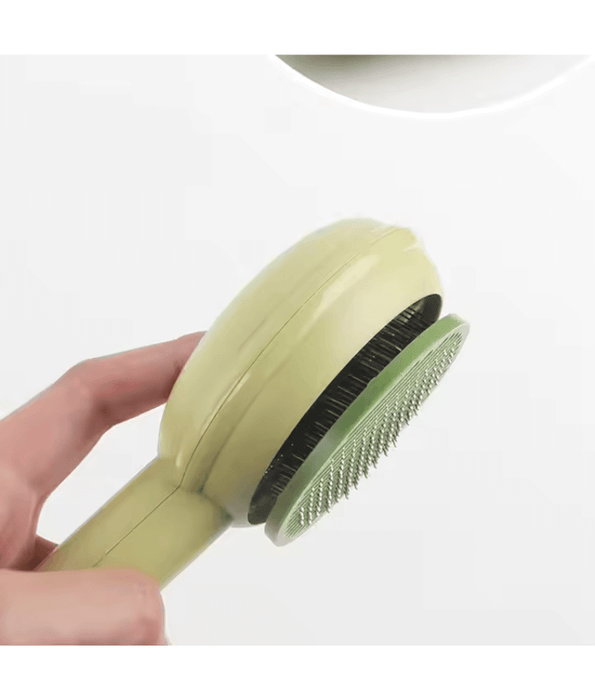 Pawise - Self-Cleaning Slicker Brush for Dogs & Cats, Non-Slip Handle, Easy Hair Removal - 20cm