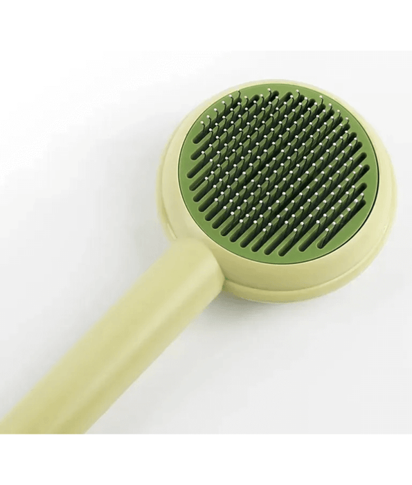 Pawise - Self-Cleaning Slicker Brush for Dogs & Cats, Non-Slip Handle, Easy Hair Removal - 20cm
