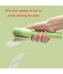 Pawise - Self-Cleaning Slicker Brush for Dogs & Cats, Non-Slip Handle, Easy Hair Removal - 20cm