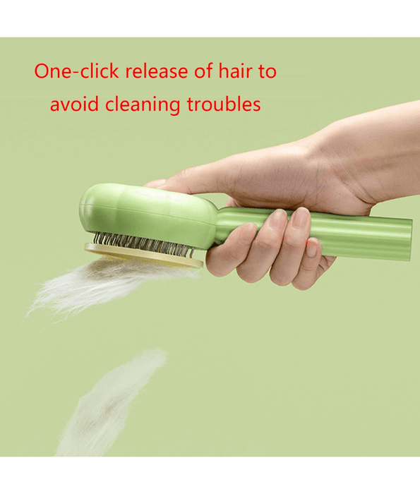 Pawise - Self-Cleaning Slicker Brush for Dogs & Cats, Non-Slip Handle, Easy Hair Removal - 20cm