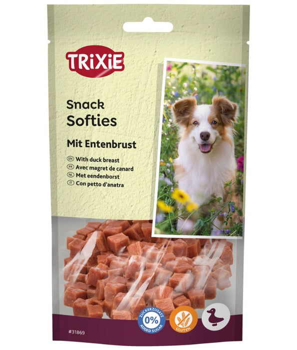 Trixie - Snack Softies with Duck Breast, Tasty Training Dog Treats, Gluten-Free - 100 g