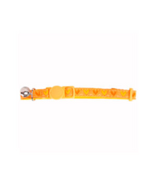Pawise – Cat Collar Heart Yellow – Adjustable (26–30 cm)