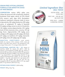 Brit Care - Adult Mini Sensitive Grain-Free With Vension 2kg