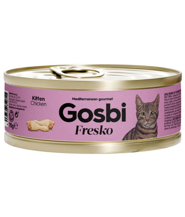 Gosbi - Fresko, Chicken Complementary Kitten Wet Cat Food – 70g
