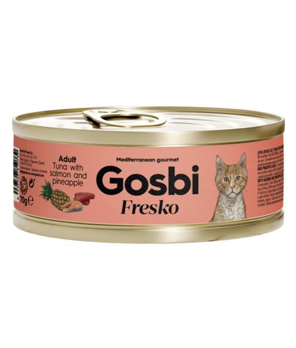 Gosbi - Fresko, Tuna with Salmon and Pineapple, Complementary Adult Wet Cat Food – 70g