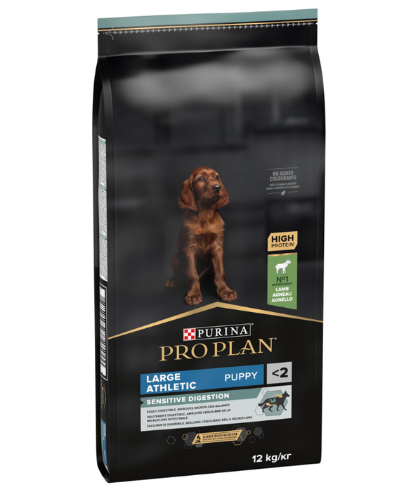 Purina - Pro Plan, Puppy Large Athletic, Sensitive Digestion Dry Dog Food, Lamb - 12kg