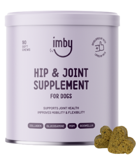 Imby – Hip & Joint Supplement, Glucosamine, Collagen– Supports Mobility & Joint Health – 90 Soft Chews