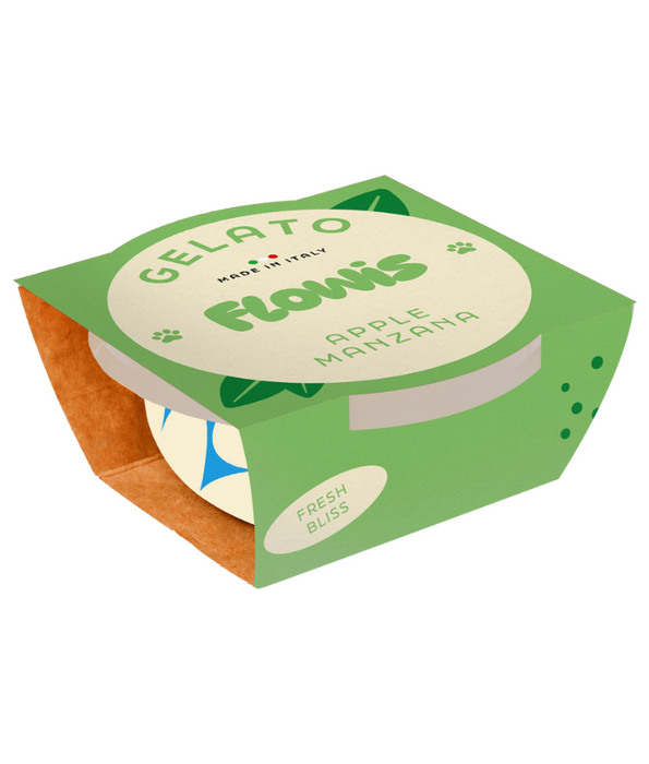 Gosbi - Flowis Gelato, Apple Flavor, Frozen Dog Treat for All Dogs - 40g