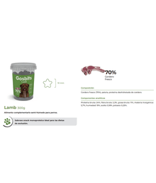 Gosbi - Gosbits, Lamb Sticks Adult Dog Treats – Sensitive Digestion, All Natural 300g