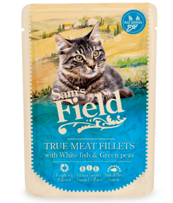Sam's Field - White Fish & Green Peas 85g