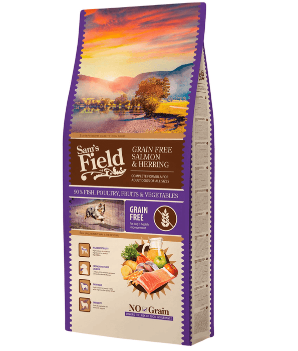 Sam's Field Grain Free Adult Salmon & Herring 13kg