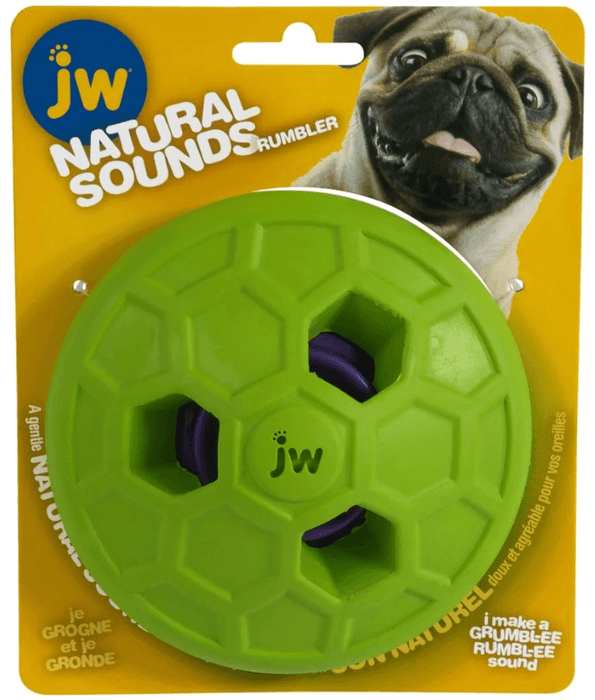 JW Natural Sounds Rumbler Dog Toy