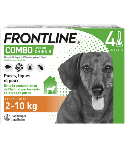 Frontline Combo Dog 2-10kg Per One Pipette Frontline
