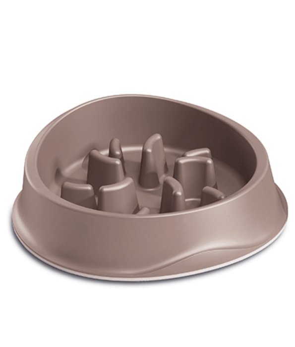 Stefanplast Chic Bowl Slow Feeder Light Dove Grey