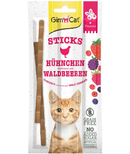 GimCat Sticks Chicken with Wild Berries 3 pcs Gimcat