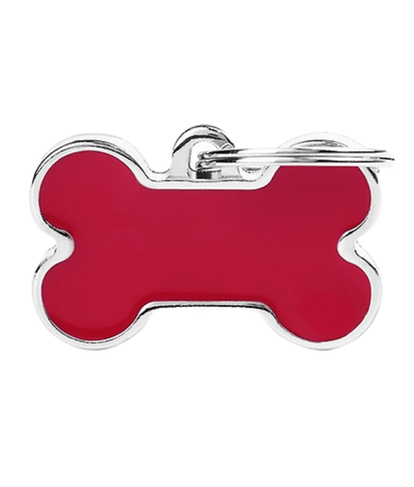 my family My Family Reflective Small Bone ID Tag with Film