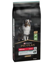 Purina Pro Plan Sensitive Digestion Medium Adult, Dry Dog food with Lamb 3kg-14kg
