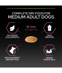 Purina Pro Plan Sensitive Skin Medium Adult, Dry Dog food with Salmon 3kg