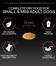 Purina Pro Plan Sensitive Skin Small and Mini Adult, Dry Dog food with Salmon 3kg