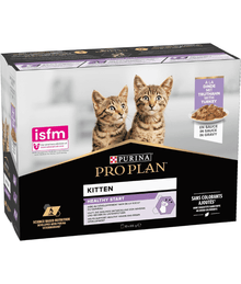 Purina Pro Plan Kitten, Wet Cat Food, Turkey in Gravy 85gx10
