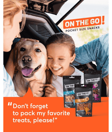 On The Go! Monoprotein Dog Treats – Salmon - High-Protein, Sugar-Free, Perfect for Training & Rewards – 25g