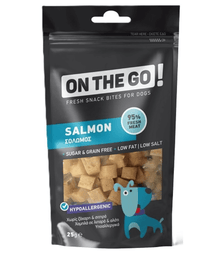 On The Go! Monoprotein Dog Treats – Salmon - High-Protein, Sugar-Free, Perfect for Training & Rewards – 25g