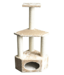 Pawise - Multiple Levels Cat Tree Rome II, with Platform & Hideaway Space - L40 x W40 x H110 cm