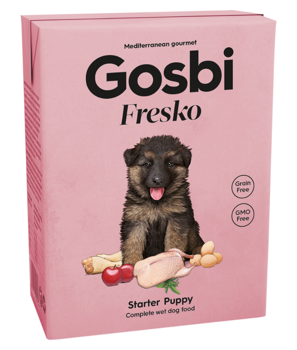 Gosbi - Fresko, Grain-Free Chicken Starter Puppy Complementary Wet Dog Food – All-Natural 375g