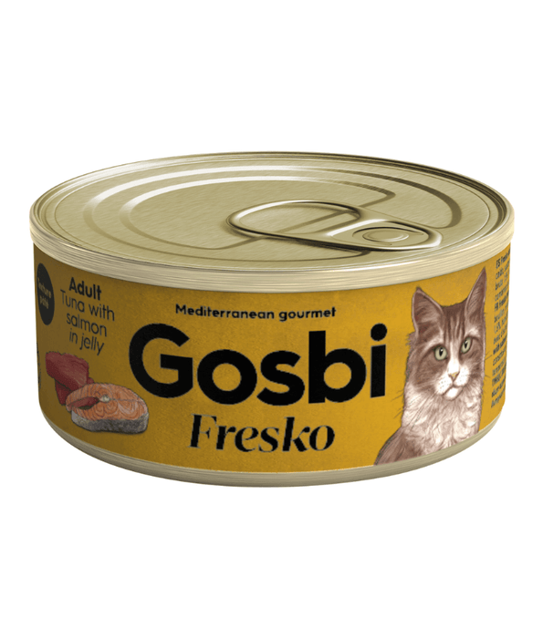 Gosbi - Fresko, Tuna and Salmon Adult Complementary Wet Cat Food – Grain-Free 70g