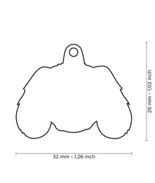 ID Tag - Black and Tan King Charles Cavalier