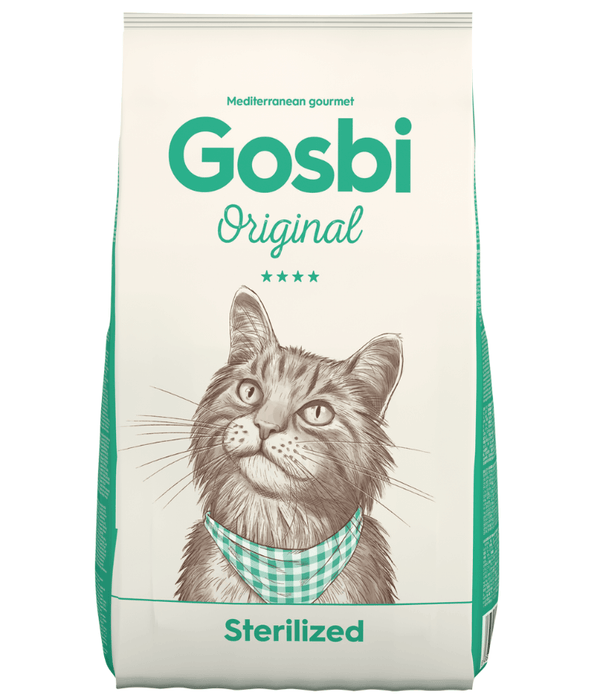 Gosbi - Original, Chicken, Salmon, and Tuna Adult Dry Cat Food – Sterilized, Hair and Skin Support 1kg-3kg-7kg