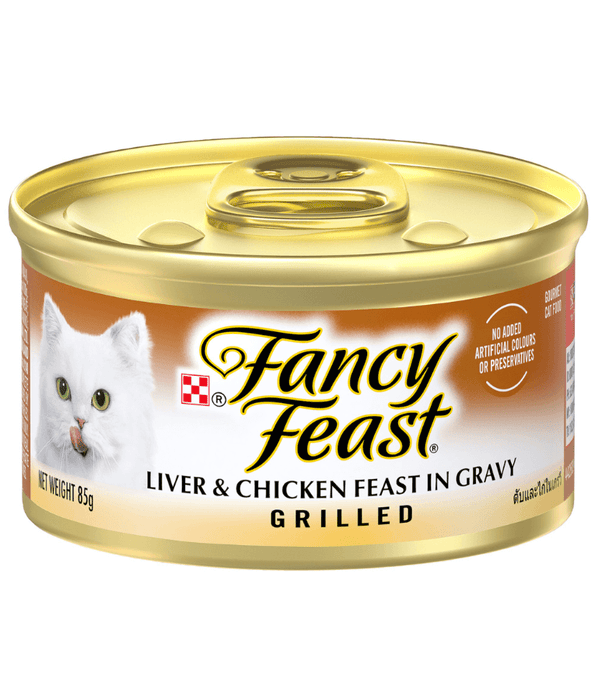Purina - Fancy Feast Grilled Liver & Chicken Feast in Gravy Gourmet Cat Food can