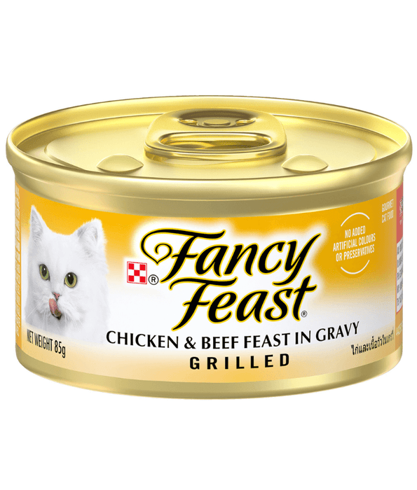 Purina - Fancy Feast Classic Pate Beef & Chicken Feast Gourmet Cat Food 85g