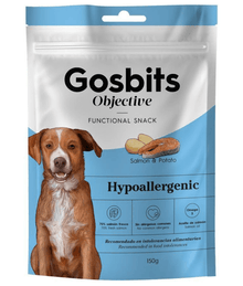 Gosbi - Gosbits Objective, Salmon Adult Dog Treats – Hypoallergenic, All Natural 150g
