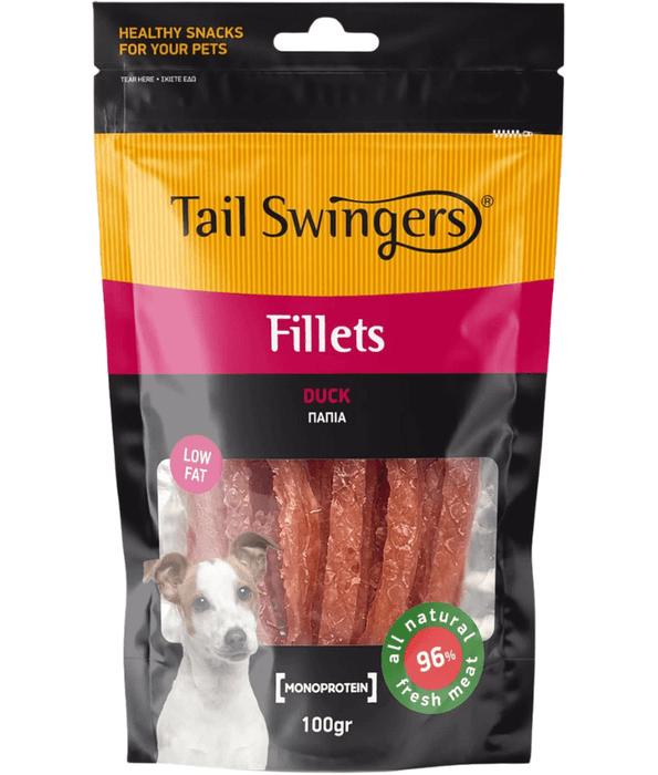 Tail Swingers - Duck Fillets – Monoprotein, Gastrointestinal Support - 100g