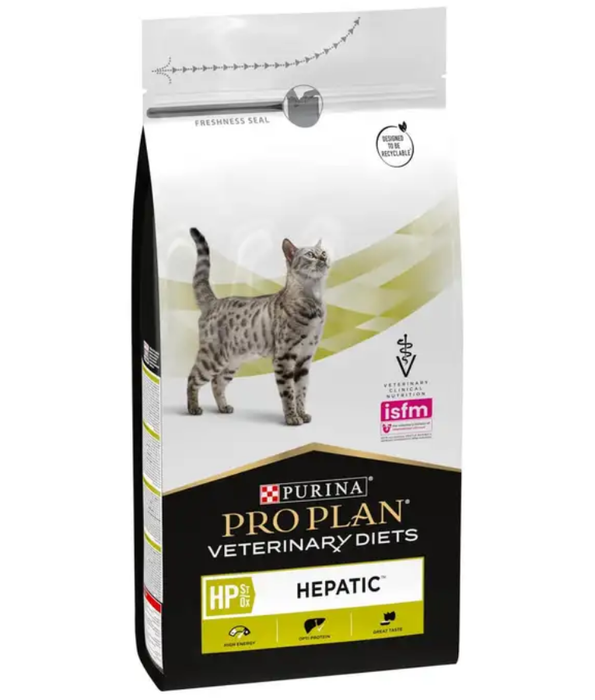 Purina - Pro Plan Veterinary Diets, Feline HP Hepatic Dry Cat Food, Gentle Protein for Liver Support - 1.5kg