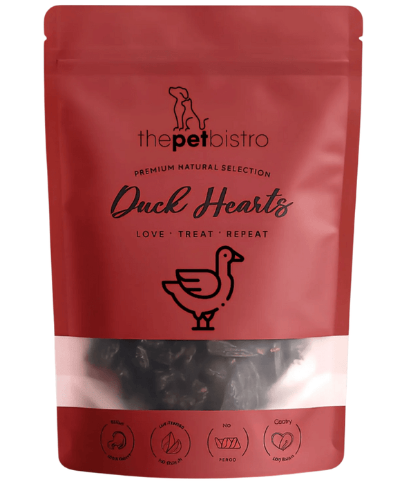 The Pet Bistro – Duck Hearts 80g