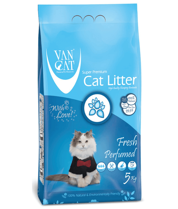 VanCat - Fresh Scent Clumping Cat Litter, High Odor Control - 5kg, 10kg