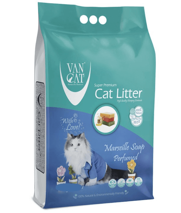 VanCat - Marseille Soap Clumping Cat Litter, High Odor Control - 5kg, 10kg