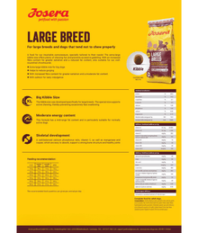 Josera - Large Breed Adult Dog Food 12.5kgs