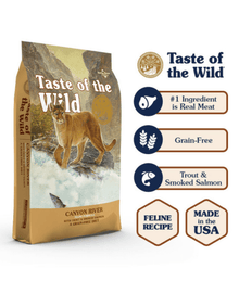 Taste of The Wild - Canyon River Feline Formula with Trout & Smoked Salmon 2kg