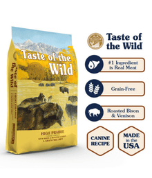 Taste of The Wild - High Prairie Adult- Roasted Bison & Venison 2kg-12kg