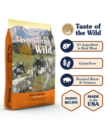 Taste of The Wild - High Prairie Puppy- Roasted Bison & Roasted Venison 2kg - 12 kg