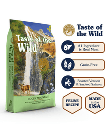 Taste of The Wild - Rocky Mountain Feline Formula with Roasted Venison & Smoked Salmon 2kg