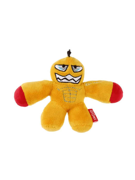 GiGwi- Yellow Gladiator squeaker Small