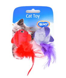 Duvo - Assortment Birds with Feather 2Pcs