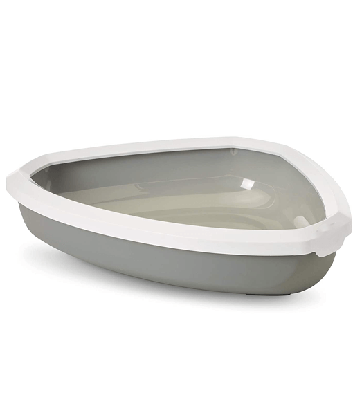 Open Corner Cat Litter Box 52 x 52 x 15.5 cm