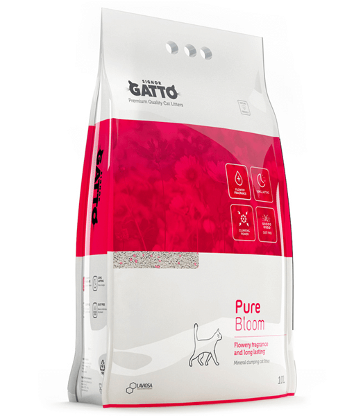 Signor Gatto - Pure Bloom Flowery fragrance and long lasting low dust 10L cat litter