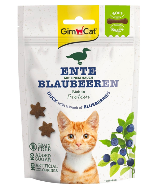 GimCat - Cat Treats with Duck and Blueberries 60g Gimcat